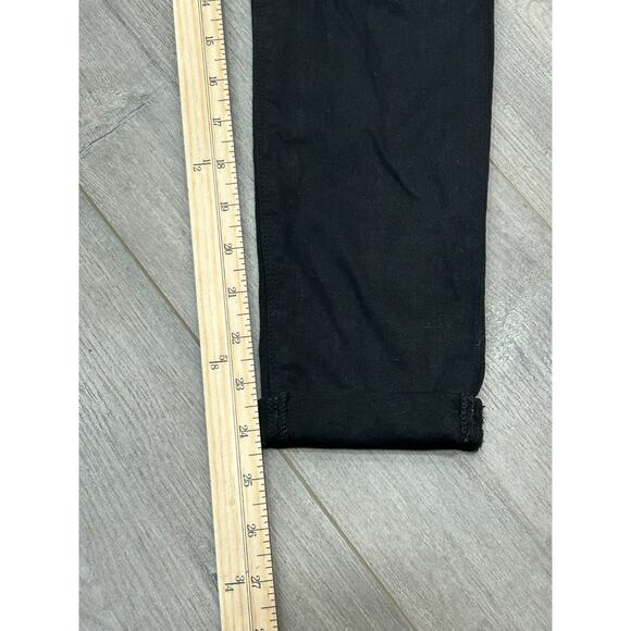Hudson Women's Black Stretch Harkin Super Skinny Cuffed Jeans Size 25 - Picture 3 of 9